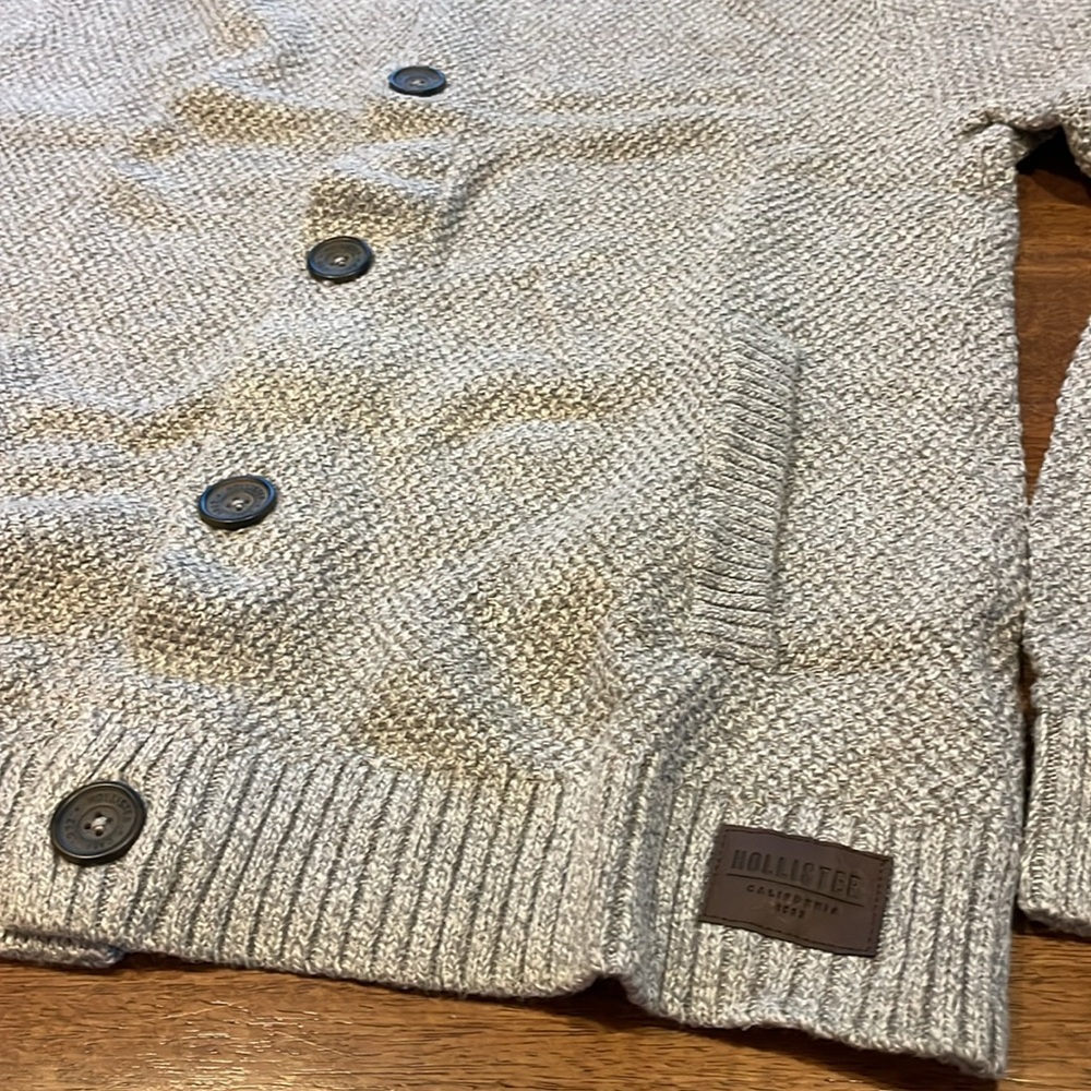 Hollister Knit Hooded Cardigan Size Small NWT - Picture 2 of 6